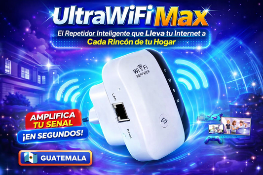UltraWiFi Max – El Repetidor Inteligente que Lleva tu Internet a Cada Rincón de tu Hogar