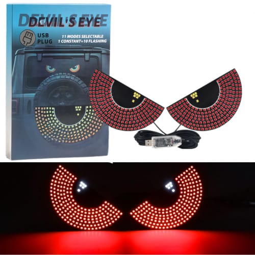 🚗 Ojos LED de Diablo – Convierte tu auto en una bestia nocturna