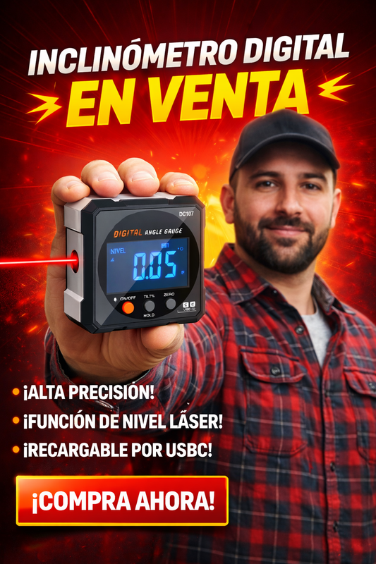 Inclinómetro Digital Exacto de Alta Precisión
